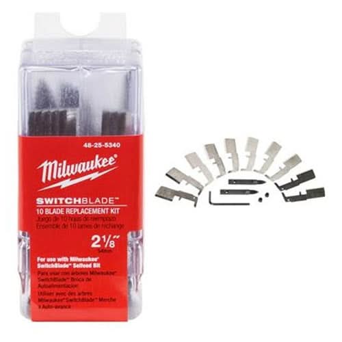 Milwaukee 48-25-5335 Switchblade 10 Blade Replacement Kit - 2-Inch