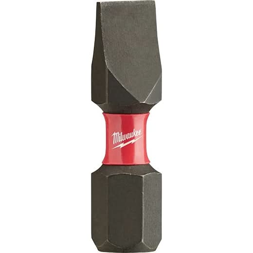 Milwaukee 48-32-4118 Shockwave Impact Slotted 1/4" Insert Bits, 25-Pack