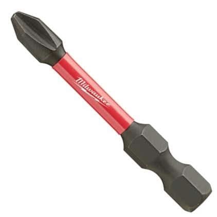 Milwaukee 48-32-4262 SHOCKWAVE 2" Impact Phillips #2 Power Bits, 250-Pack