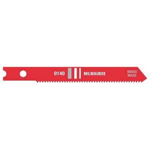 Milwaukee 48-42-0140 2-3/4" 24 TPI High Speed Steel Jigsaw Blade, 5-Pack