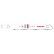 Milwaukee 48-42-2120 2-3/4" 18 TPI B-Metal Jigsaw Blade, 5-Pack