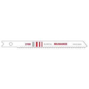 Milwaukee 48-42-2190 3-5/8" 14 TPI Bi-Metal Jigsaw Blade, 5-Pack
