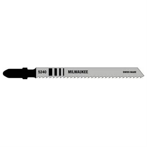 Milwaukee 48-42-5240 4" 10 TPI High Carbon Steel Jigsaw Blade, 5-Pack
