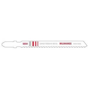 Milwaukee 48-42-5850 4" 8 TPI Bi-Metal Jigsaw Blade, 5-Pack