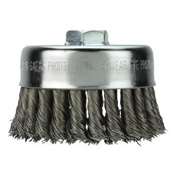 Milwaukee 48-52-1350 4" Knot Wire Cup Brush - Carbon Steel