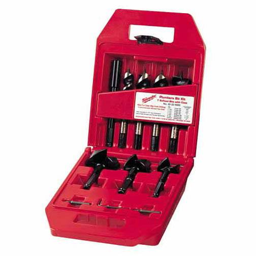 Milwaukee 49-22-0065 Plumbers' Selfeed Bit Kit, 7 Pieces