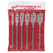 Milwaukee 49-22-0071 6-Piece  6" Universal Flat Boring Bit Set