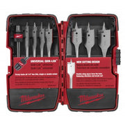 Milwaukee 49-22-0175 8-Piece  6" Universal Flat Boring Bit Set
