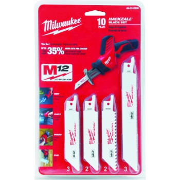 Milwaukee 49-22-0220 10-Piece HACKZALL Recip Blade Set
