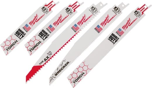Milwaukee 49-22-1105 5-Piece Demolition SAWZALL Recip Blade Set (PROMO)