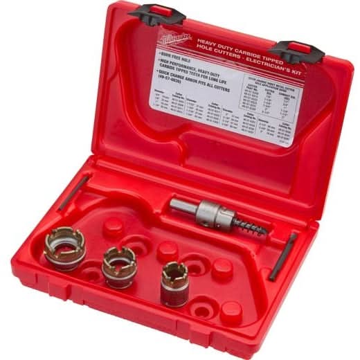 Milwaukee 49-22-8300 5-Piece  Electrician's Sheet Metal Carbide Cutter Kit