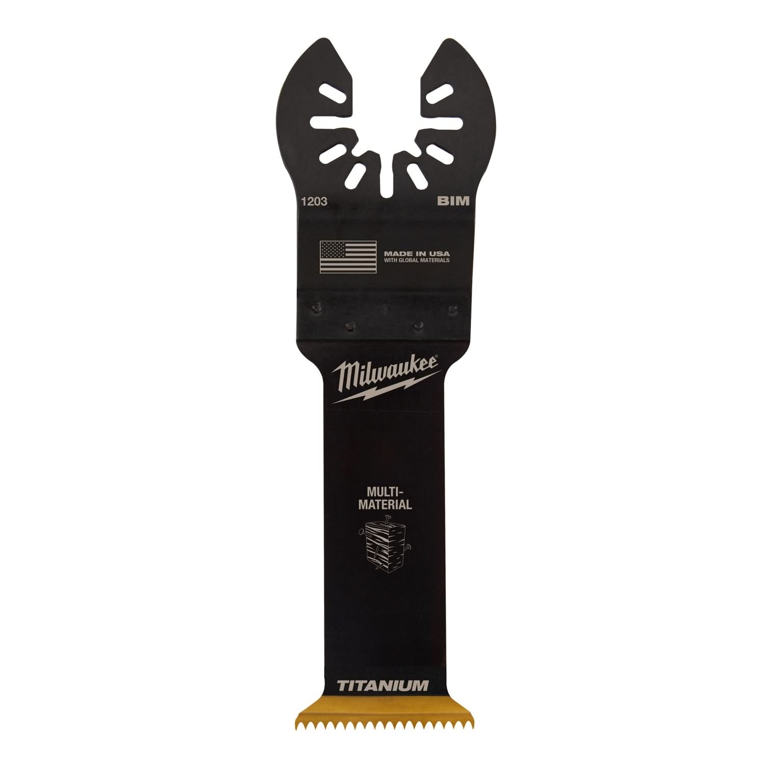 Milwaukee 49-25-1203 Open-Lok 1-1/4-Inch Titanium Enhanced Bi-Metal Multi-Material Blade, 1-Pack