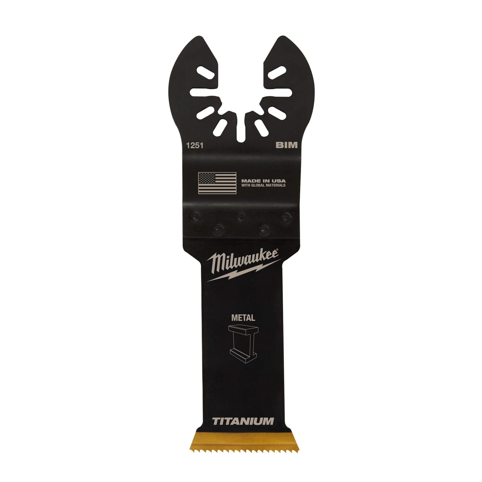 Milwaukee 49-25-1259 Open-Lok 1-1/8-Inch Titanium Enhanced Bi-Metal Metal Blades, 10-Pack