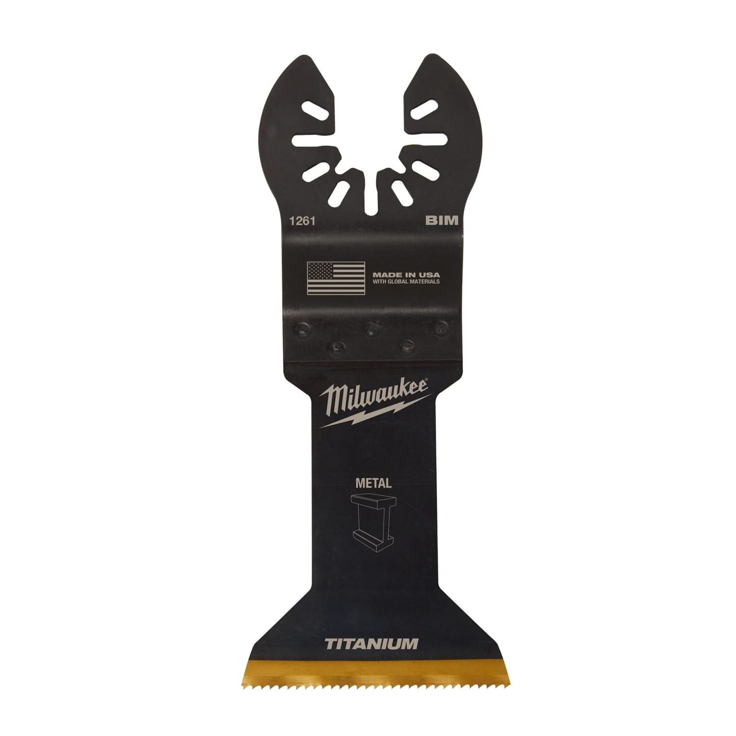 Milwaukee 49-25-1261 Open-Lok 1-3/4-Inch Titanium Enhanced Bi-Metal Metal Blade, 1-Pack
