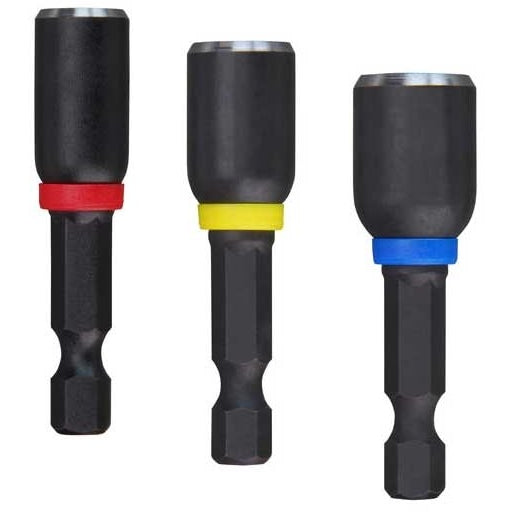 Milwaukee 49-66-4561 SHOCKWAVE 1-7/8" Magnetic Nutdriver Set, 3 Pieces