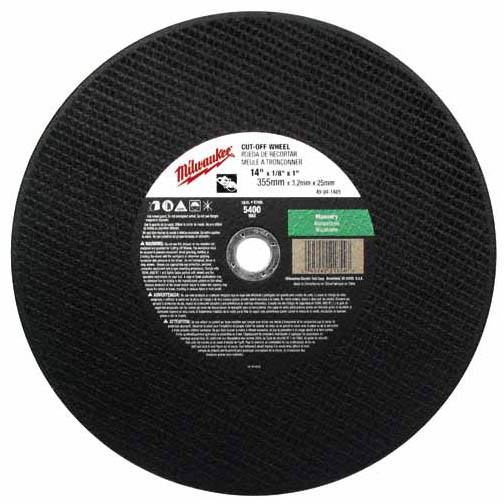 Milwaukee 49-94-1470 14" x 1/8" x 20mm Cut-Off Wheel, Type 1
