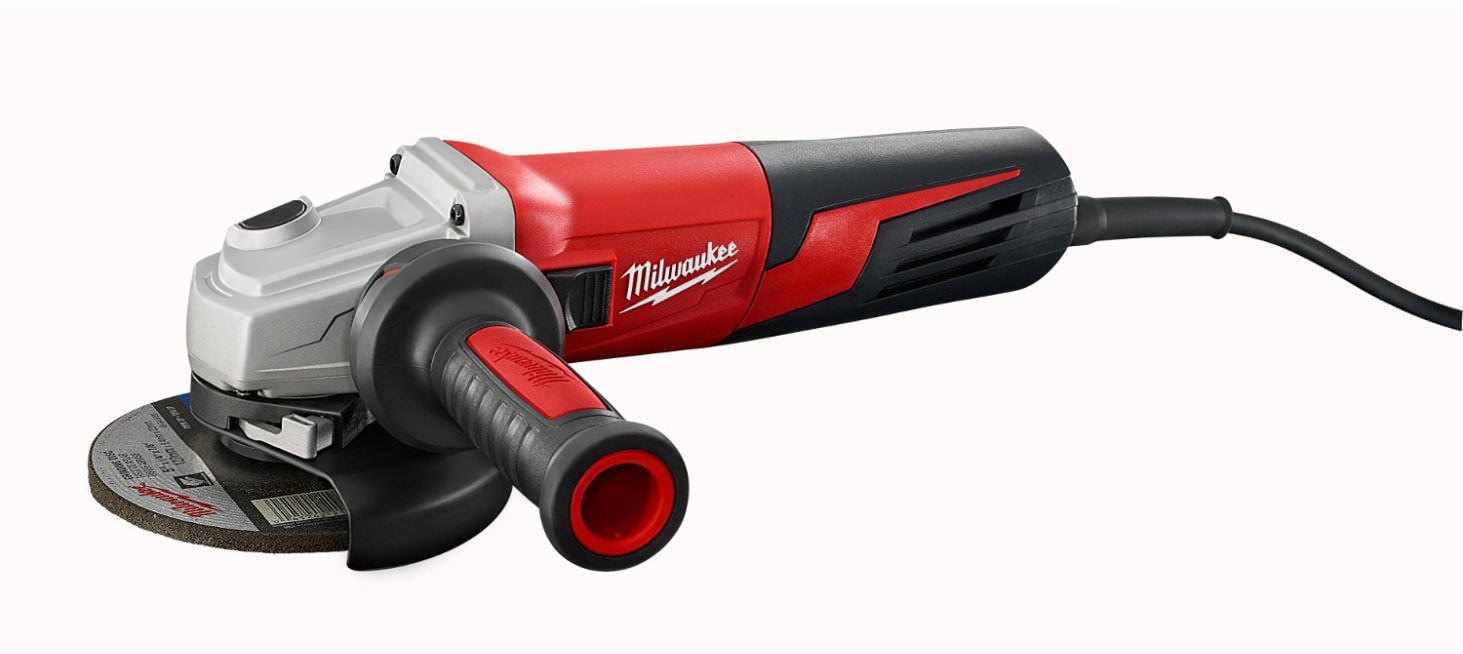 Milwaukee 6117-33D 13 Amp 5" Small Angle Grinder Slide, Lock-On