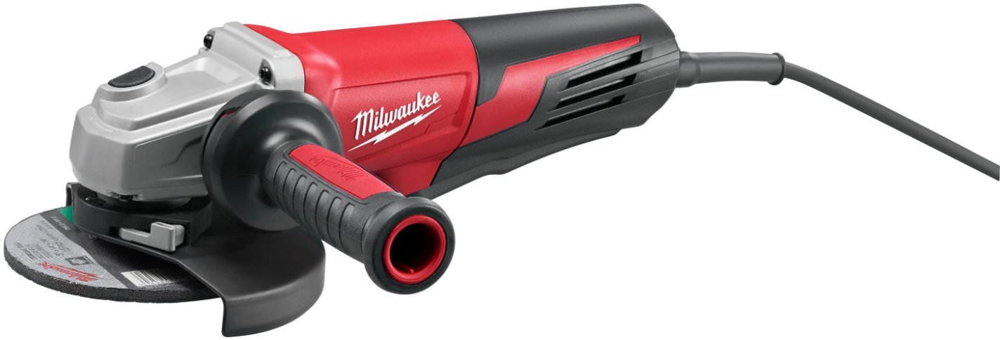 Milwaukee 6161-30 13 Amp 6" Small Angle Grinder Paddle, Lock-On