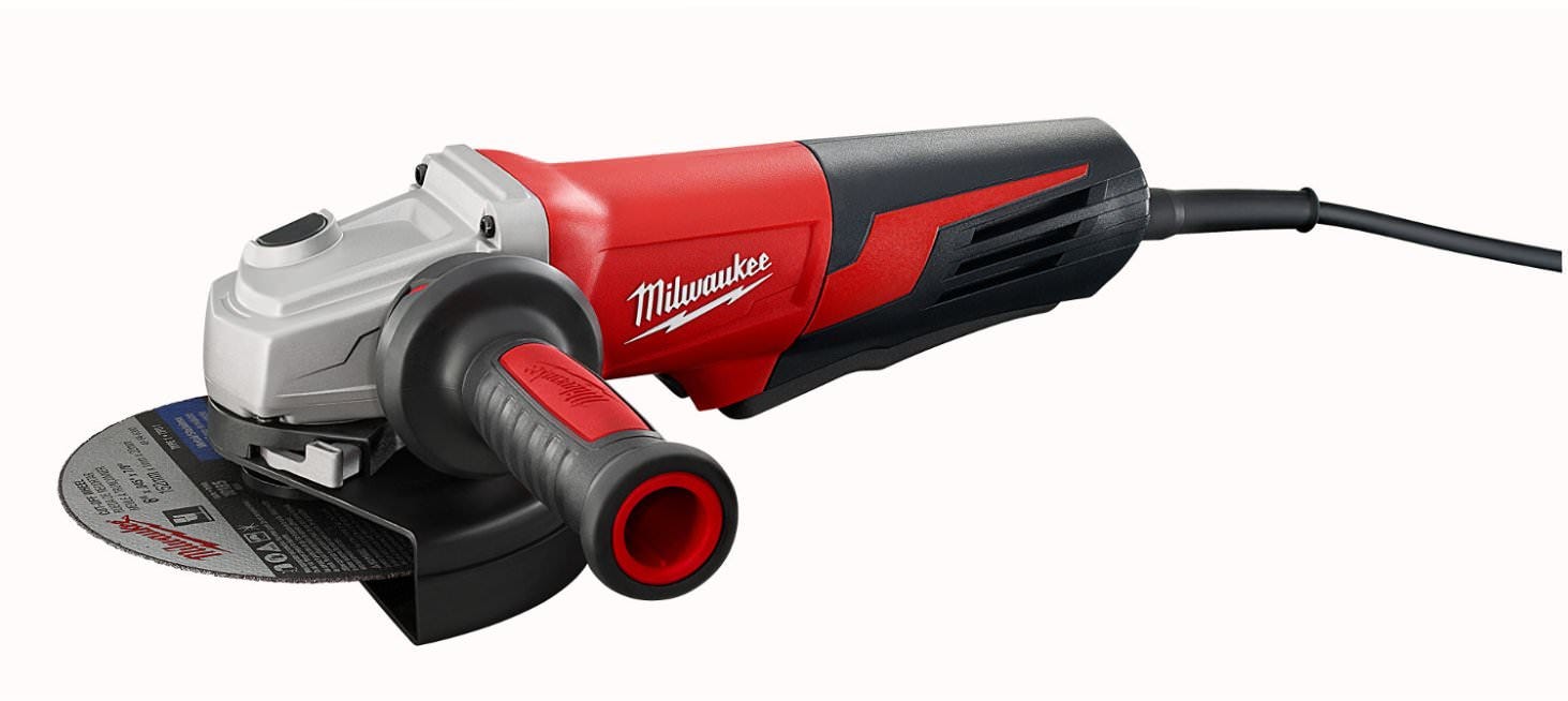 Milwaukee 6161-31 13 Amp 6" Small Angle Grinder Paddle, No-Lock