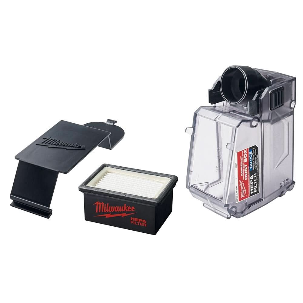 Milwaukee 49-90-2343 M12 HAMMERVAC Universal Dust Extractor Dust Box, Filter and Lid