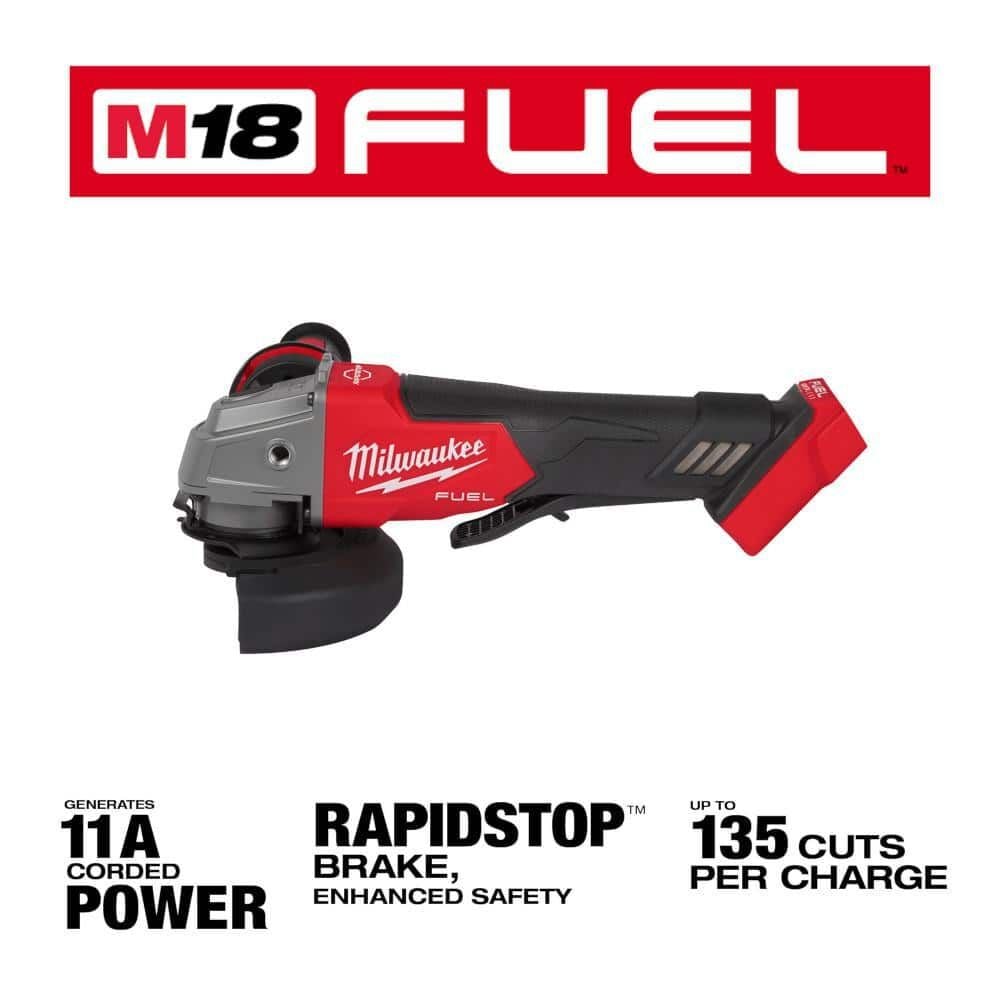 Milwaukee M18 FUEL braking grinder from the 3697-24PO kit