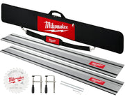 Milwaukee Track Saw 110-in. Guide Rail Kit and Accessory Bundle