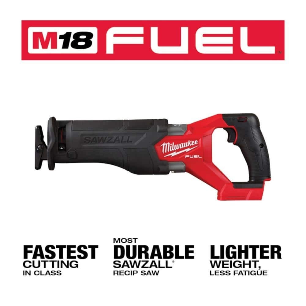 Milwaukee 2821-21F M18 FUEL Brushless Sawzall Reciprocating Saw Kit with FORGE 6.0Ah Battery