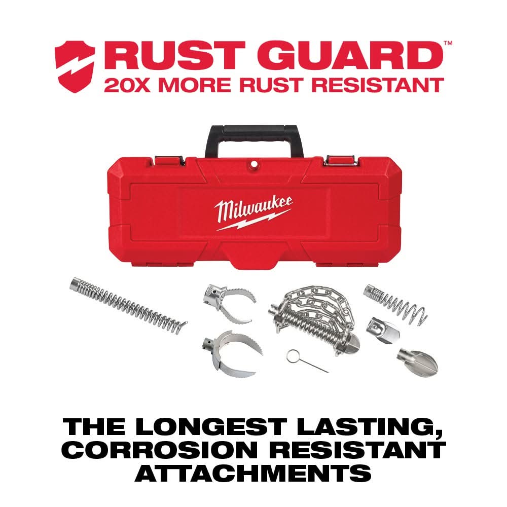 Milwaukee 48-53-3839 2-Inch - 4-Inch Head Attachment Kit For 7/8-Inch Sectional Cable