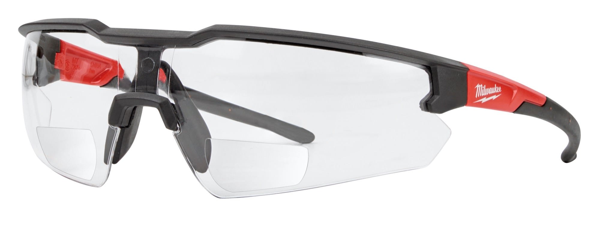 Milwaukee 48-73-2203 Safety Glasses with 1.5x Magnified Clear Anti-Scratch Lenses, Polybag