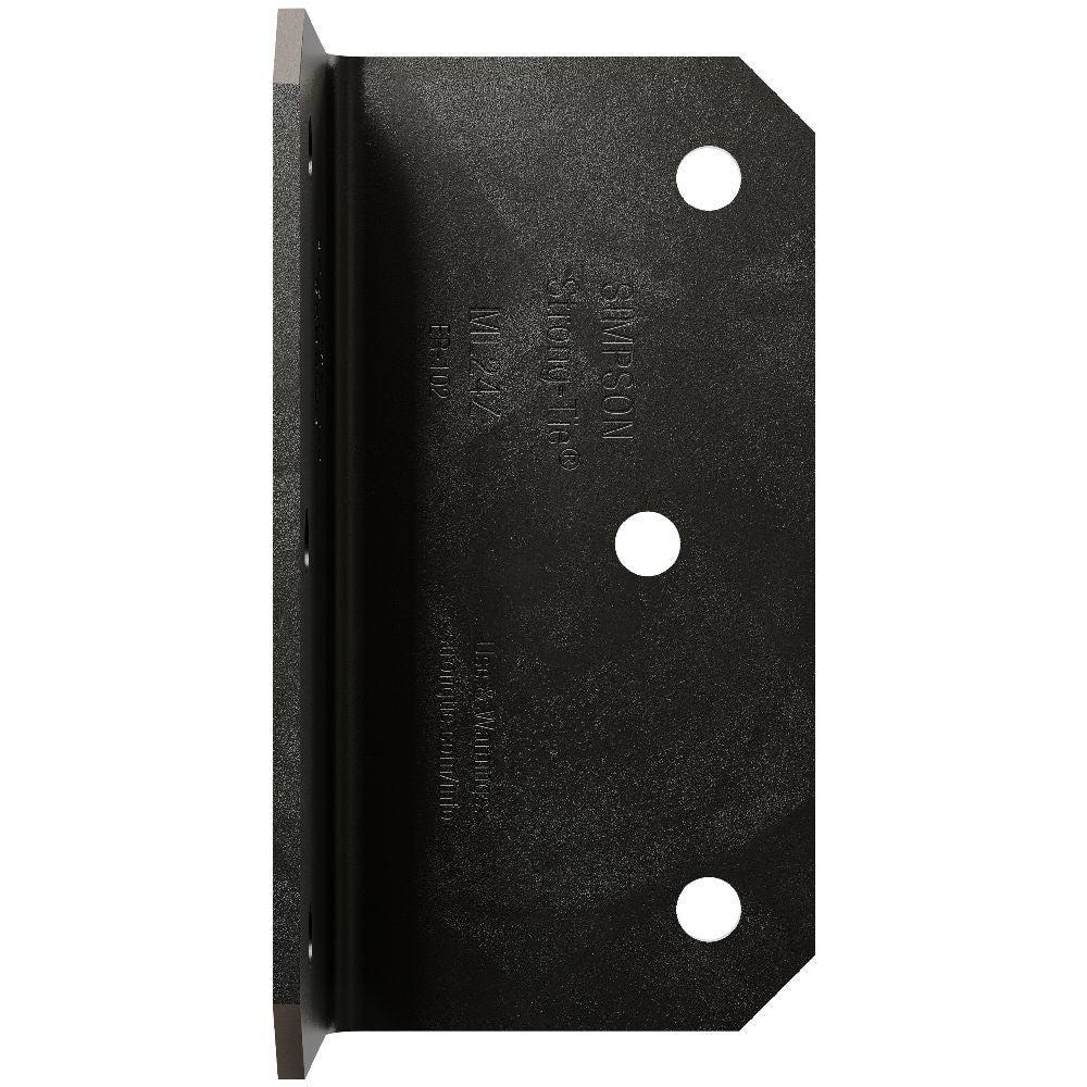 Simpson Strong-Tie ML24PC Outdoor Accents MLPC 2-in. x 4-in. 12-Gauge ZMAX, Black Powder-Coated Medium L Angle