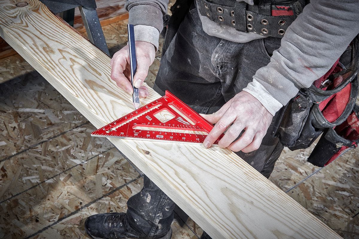 Milwaukee MLSQM070 Magnetic 7" Aluminum Rafter Square
