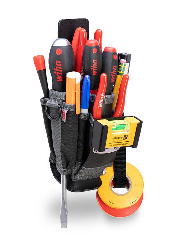 Veto Pro Pac MP1X 9 Pocket Compact Leather-Backed Tool Pouch