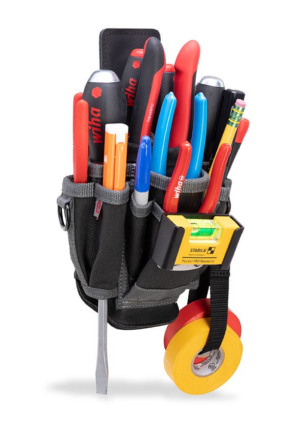 Veto Pro Pac MP2X 11 Pocket Compact Leather-Backed Tool Pouch