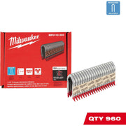 Milwaukee MPU112-960 1.5-Inch 9-Gauge Galvanized Fencing Staples