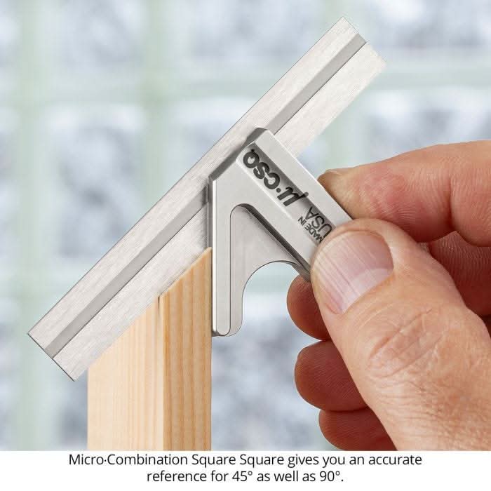 Woodpeckers MJS Micro-Double Square Set w/ 1/2" & 1/4" Blades & Rack-It