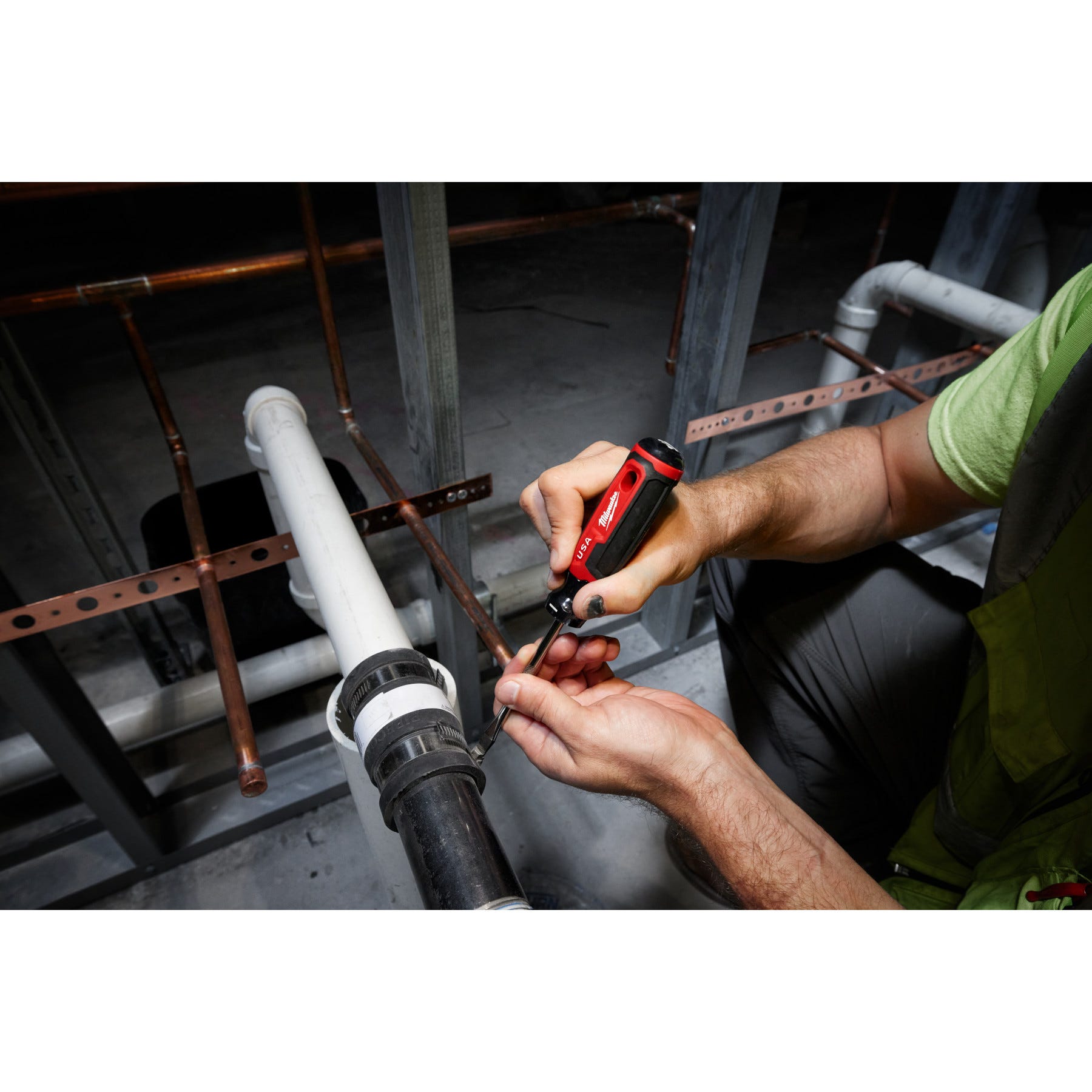 Milwaukee MT206 1/4" Slotted 4" Cushion Grip Screwdriver (Made in the USA)