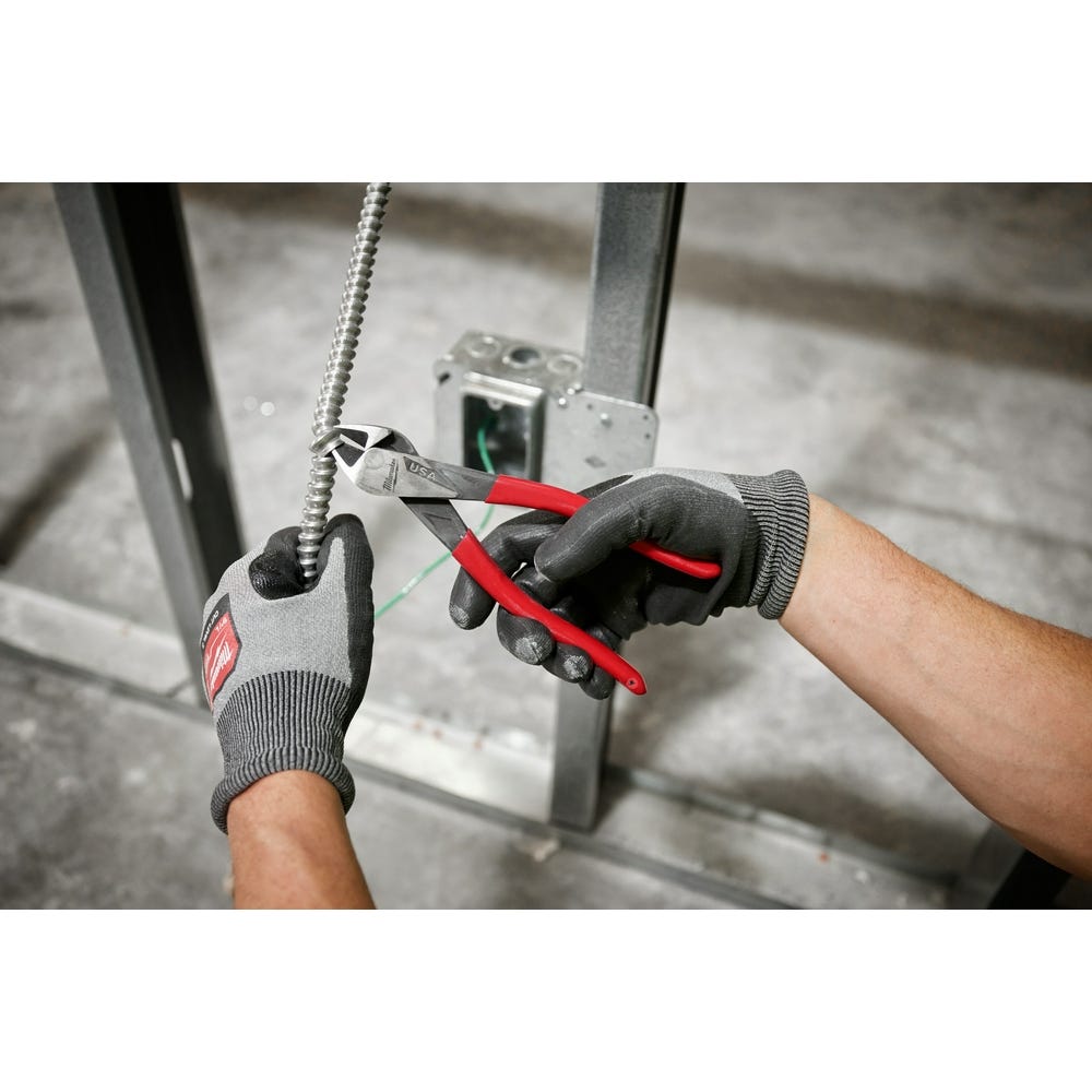 Milwaukee MT508 8" Diagonal Dipped Grip Cutting Pliers (Made in the USA)