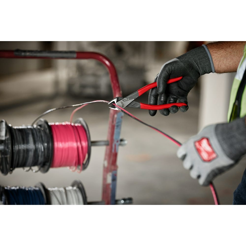 Milwaukee MT508 8" Diagonal Dipped Grip Cutting Pliers (Made in the USA)