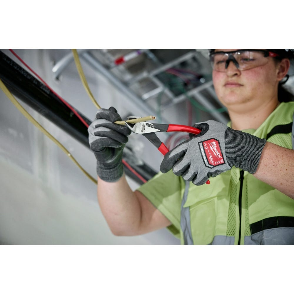 Milwaukee MT508 8" Diagonal Dipped Grip Cutting Pliers (Made in the USA)