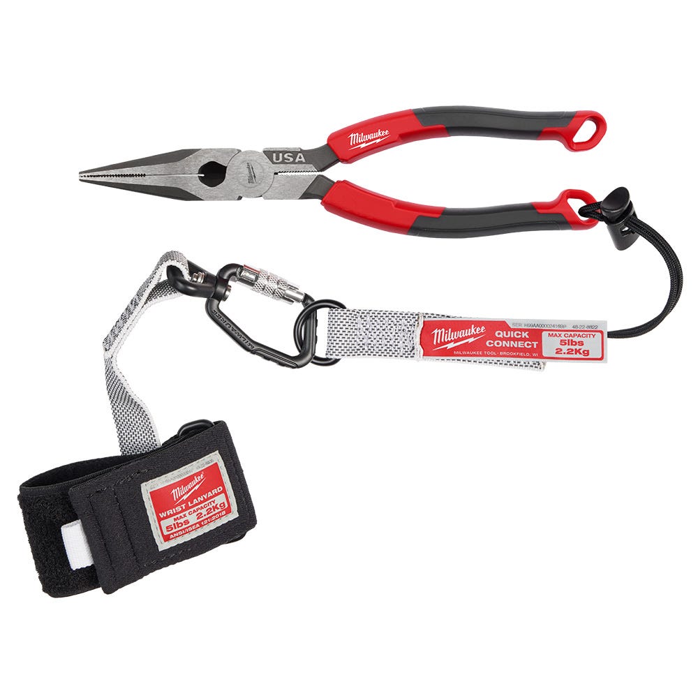 Milwaukee MT555 8" Long Nose Comfort Grip Pliers (Made in the USA)