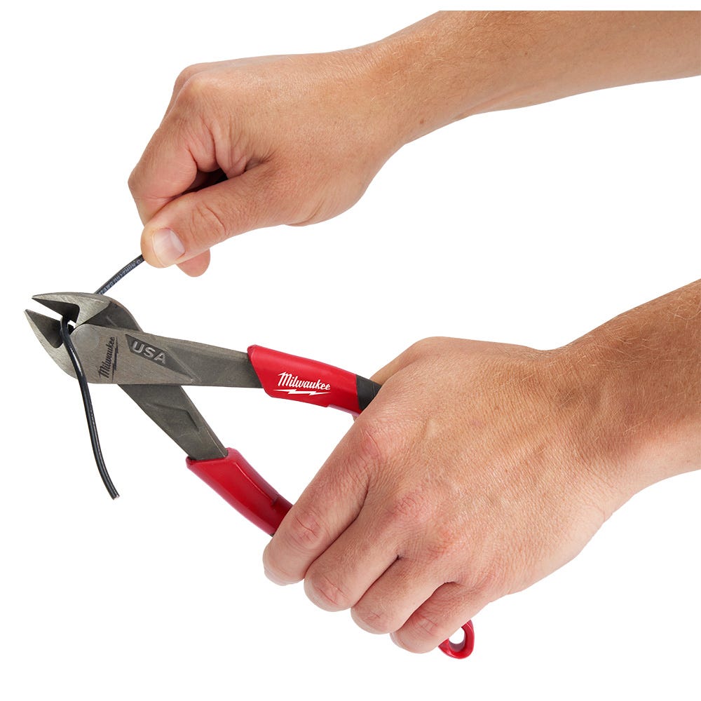 Milwaukee MT558 8" Diagonal Comfort Grip Cutting Pliers (Made in the USA)
