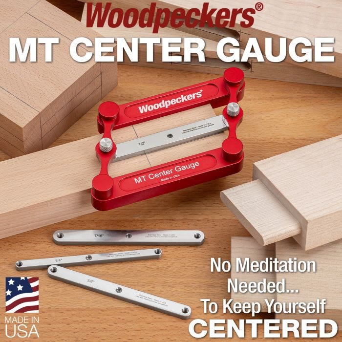 Woodpeckers MTCGSS-IN-24 MT CENTER GAUGE SS - INCH