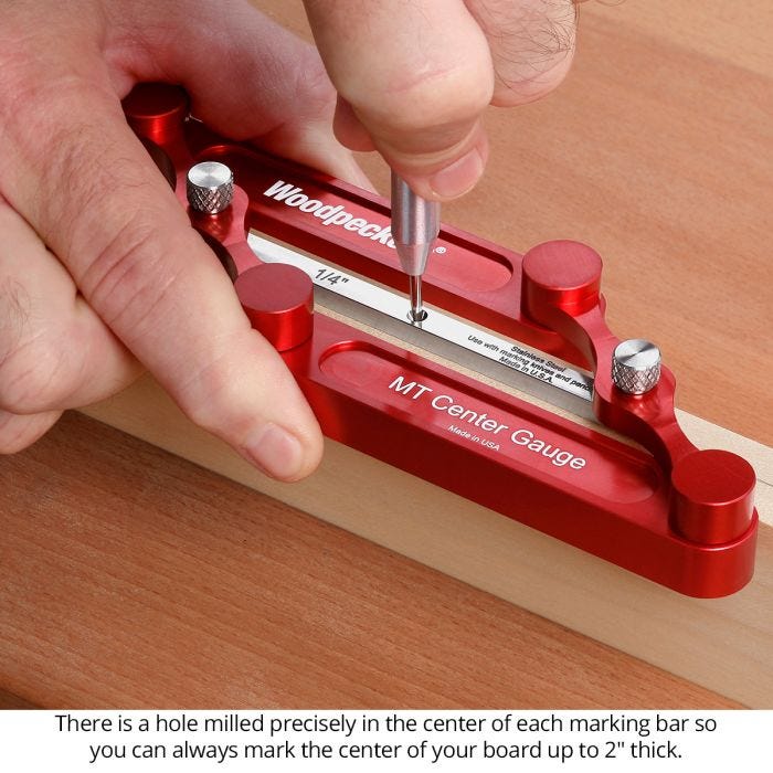 Woodpeckers MTCGSS-IN-24 MT CENTER GAUGE SS - INCH