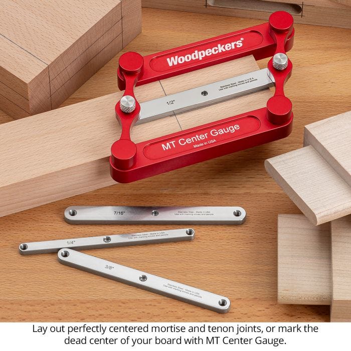 Woodpeckers MTCGSS-IN-24 MT CENTER GAUGE SS - INCH