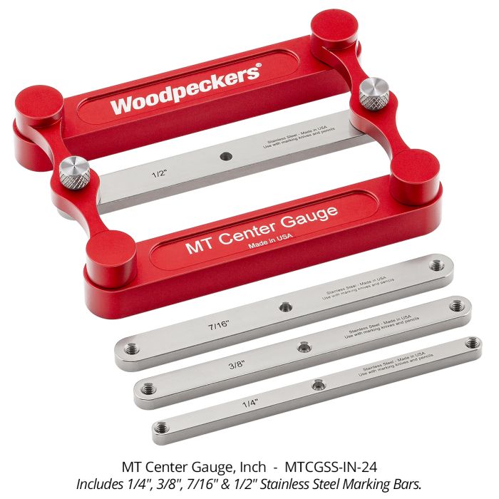 Woodpeckers MTCGSS-IN-24 MT CENTER GAUGE SS - INCH