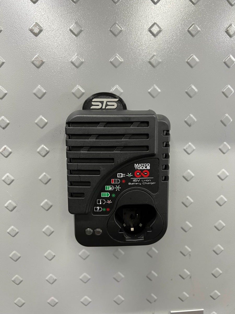 STS Auto Design MTCH Matco 16V Style Charger Holder Plate