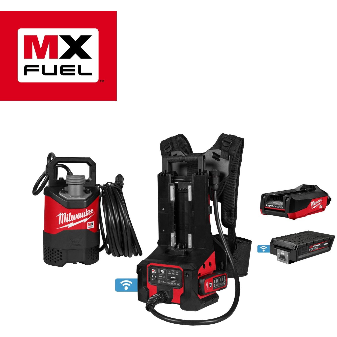 Milwaukee MXF211-1XC MX FUEL 1HP 2" Submersible Pump Kit