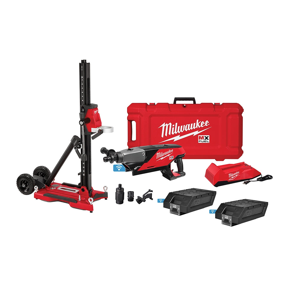 Milwaukee MXF301-2CXS MX FUEL Cordless ONE-KEY Handheld Diamond Core Drill Kit w/ Stand