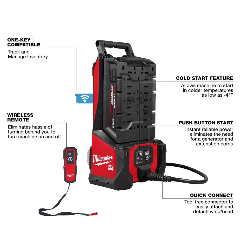 Milwaukee MXF372-2XC MX FUEL High Cycle Concrete Vibrator Kit