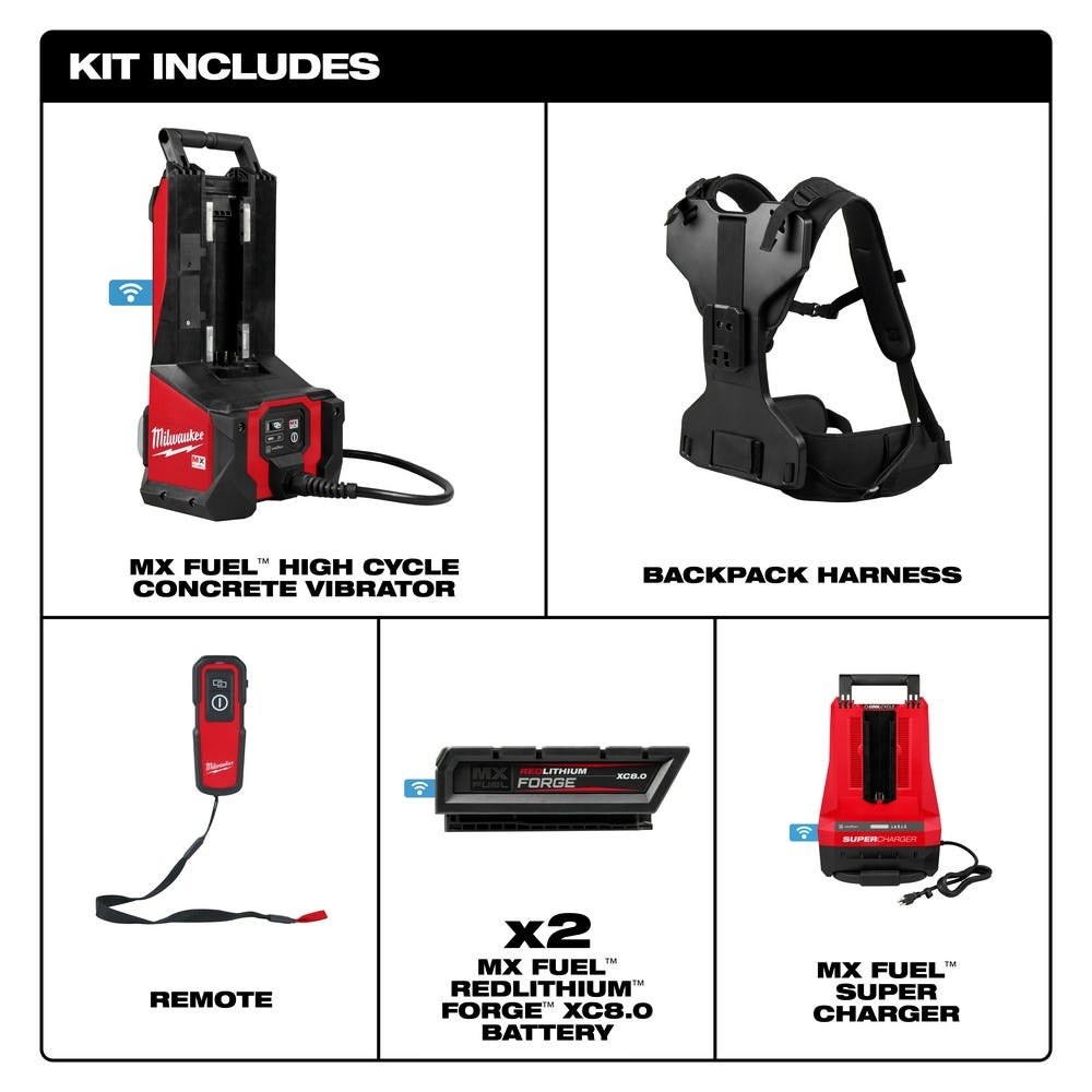 Milwaukee MXF372-2XC MX FUEL High Cycle Concrete Vibrator Kit